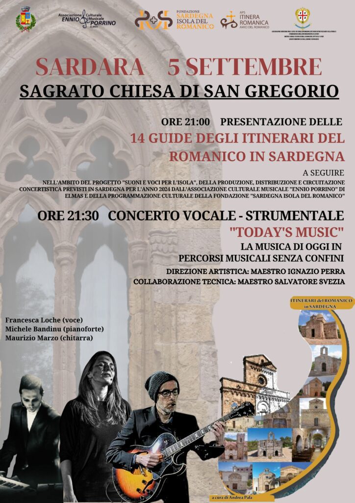 Locandina evento Sardara 5 Settembre Fondazione Romanica Sardegna