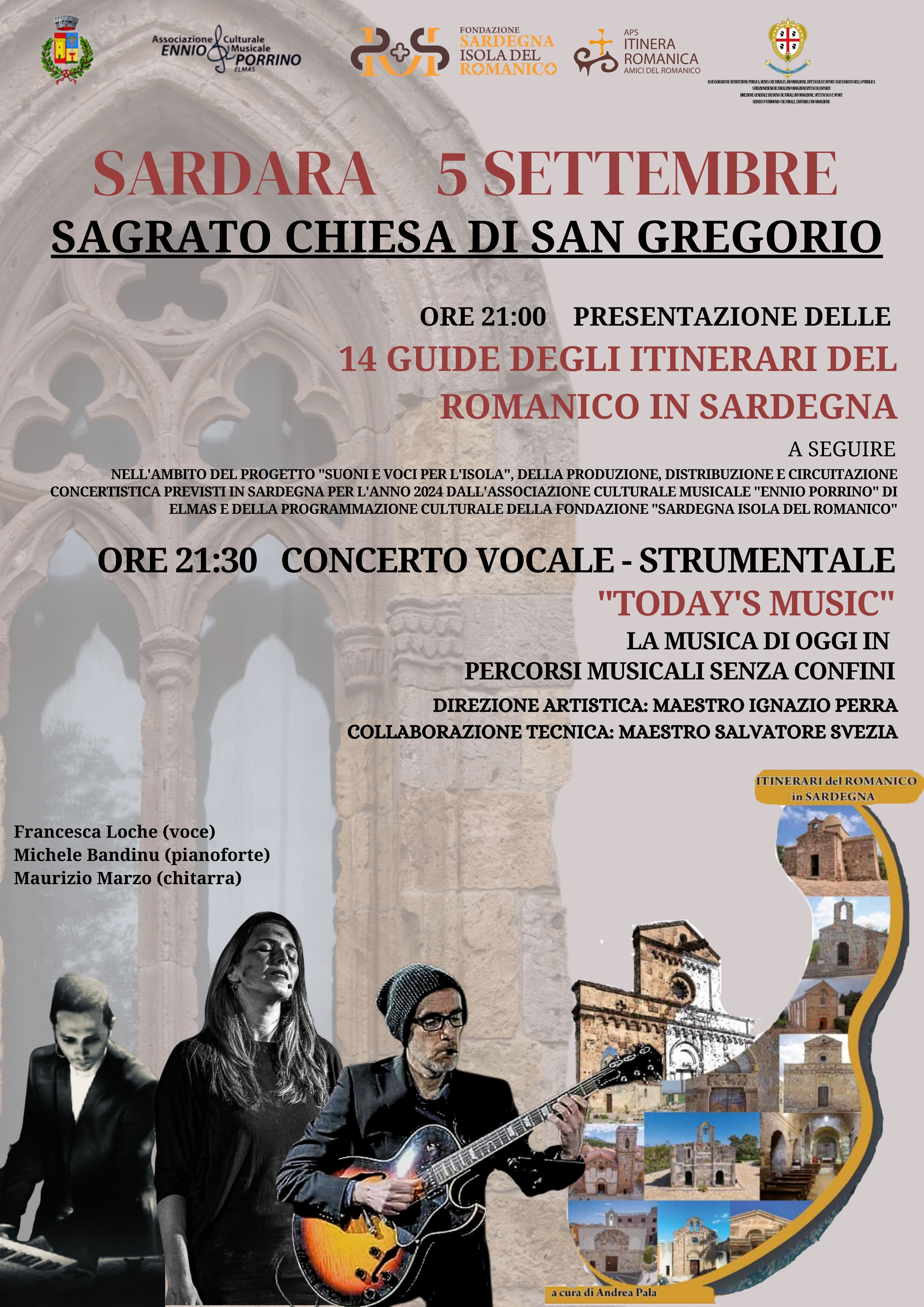 Locandina evento Sardara 5 Settembre Fondazione Romanica Sardegna